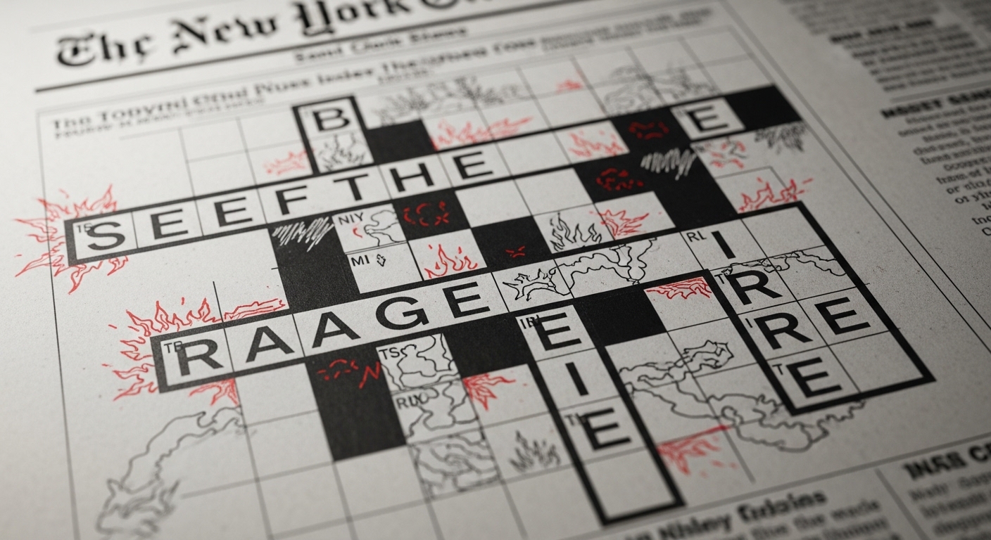 Be Furious NYT Crossword